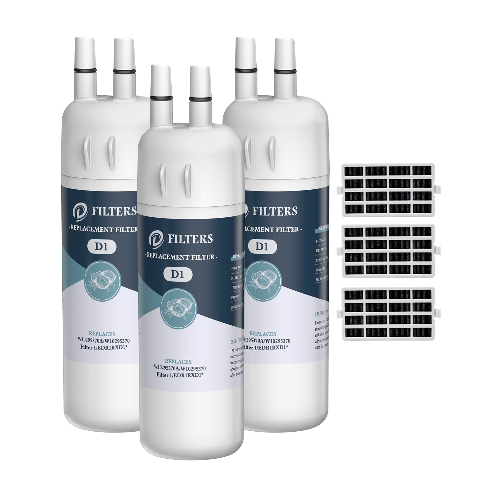 EDR1RXD1 W10295370A 9081 Refrigerator Water Filter with Air Filter by ...