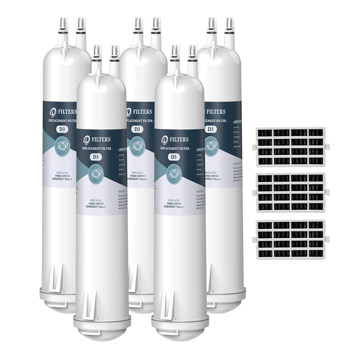 EDR3RXD1 4396841 9083 Refrigerator Water Filter with Air Filter by DFi ...