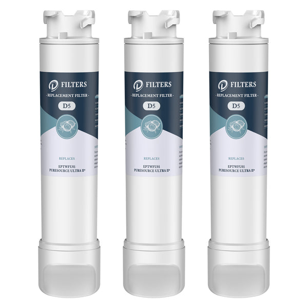 3pk PureSource Ultra II Refrigerator Water Filter By D Filters