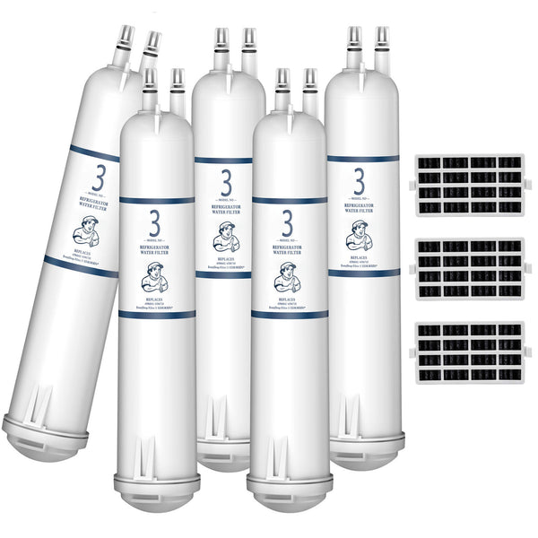 5pk EDR3RXD1 4396841 9083 Compatible Refrigerator Water Filter 4396710 with Air Filter