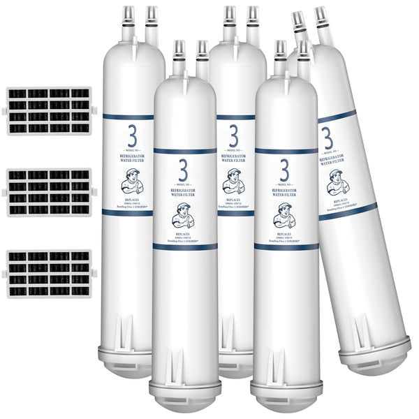 5pk EDR3RXD1 4396841 9083 Refrigerator Water Filter with Air Filter