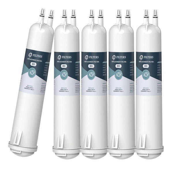 4396841 Water Filter 3 Compatible EDR3RXD1, W10193691 Water Filter, Made by Dfilters 5Packs