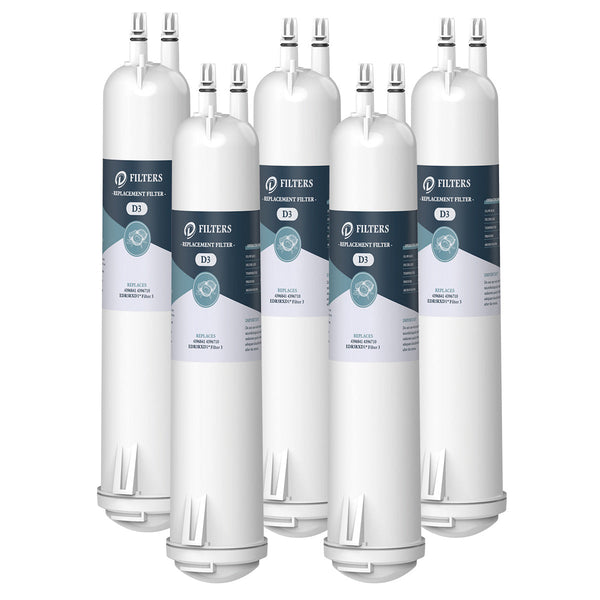 4396841, 4396710 Water Filter Compatible EDR3RXD1, Filter 3, 9030 Water Filter, Made by Dfilters 5Packs